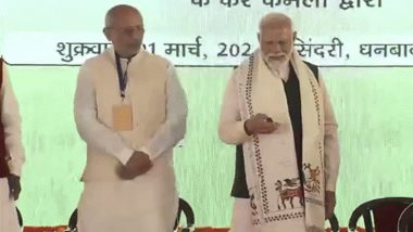 PM Narendra Modi Launches Projects Worth Rs 35,700 Crore in Jharkhand (Watch Videos)
